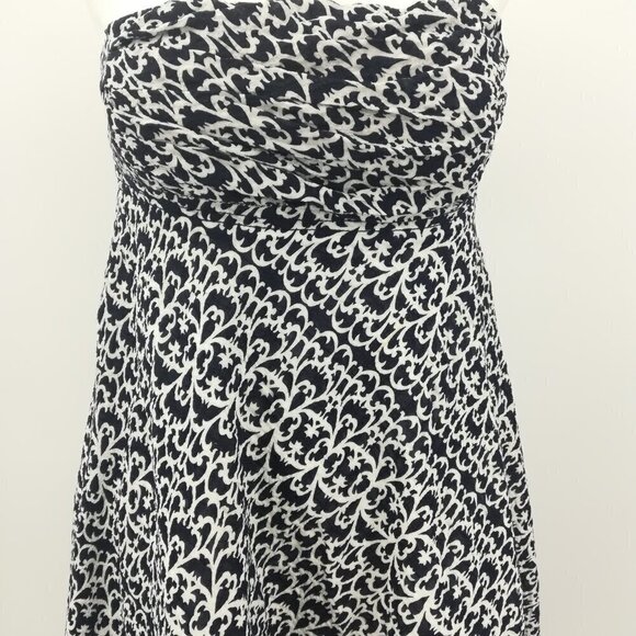 J.Crew Scroll Fit and Flare Strapless Dress Size 2 - Picture 6 of 14